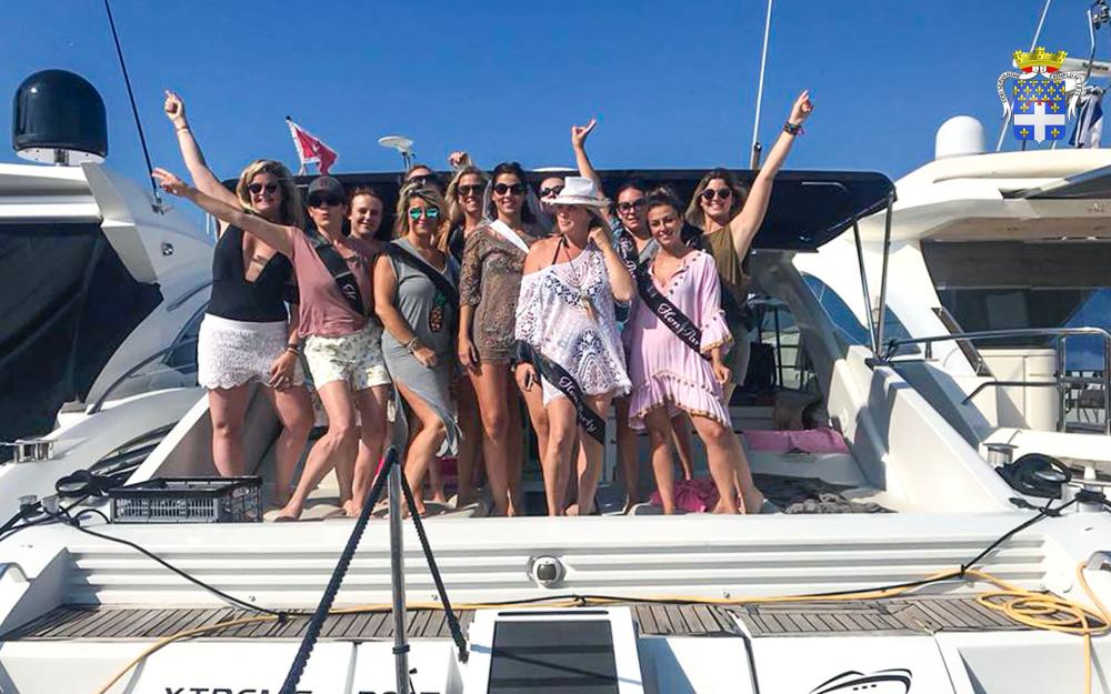 Bachelorette party on a yacht in Antibes